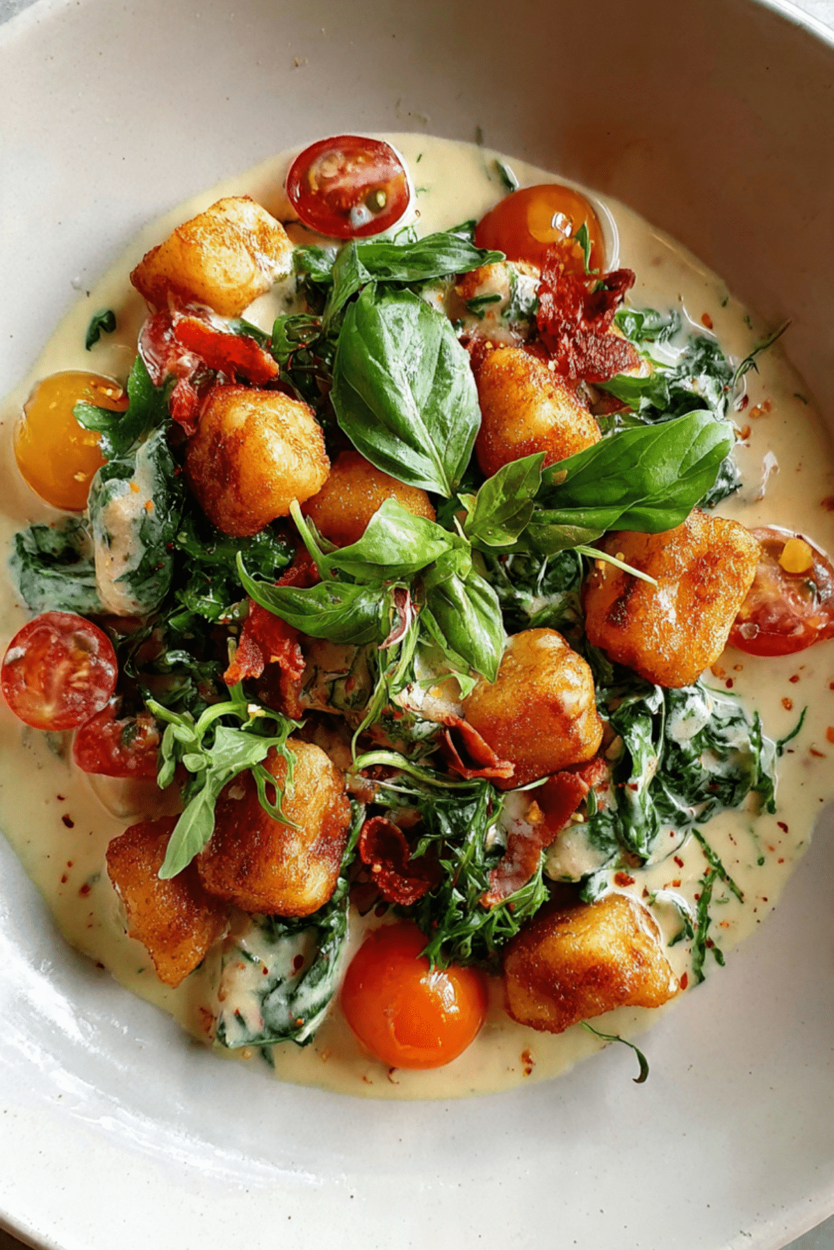 Crispy Gnocchi Salad