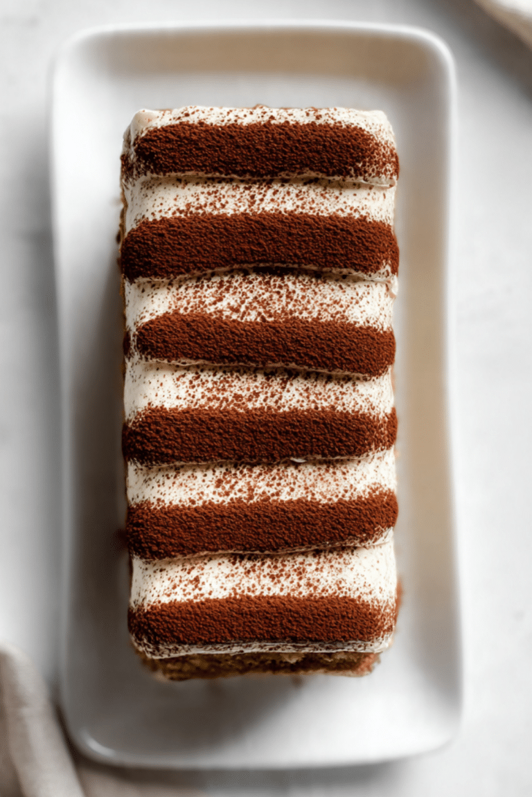 Healthy Tiramisu Loaf