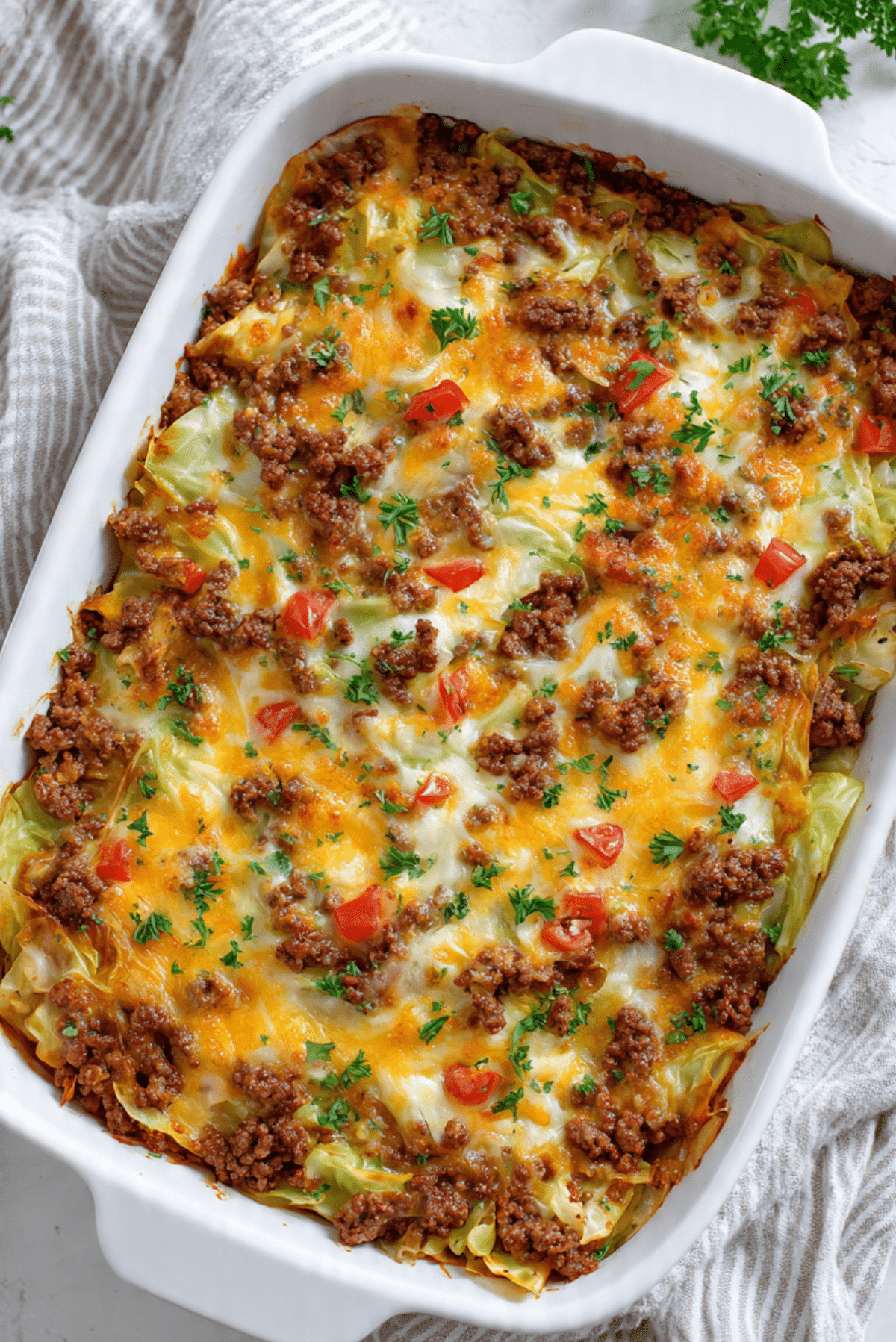 Ground Beef Cabbage Bake