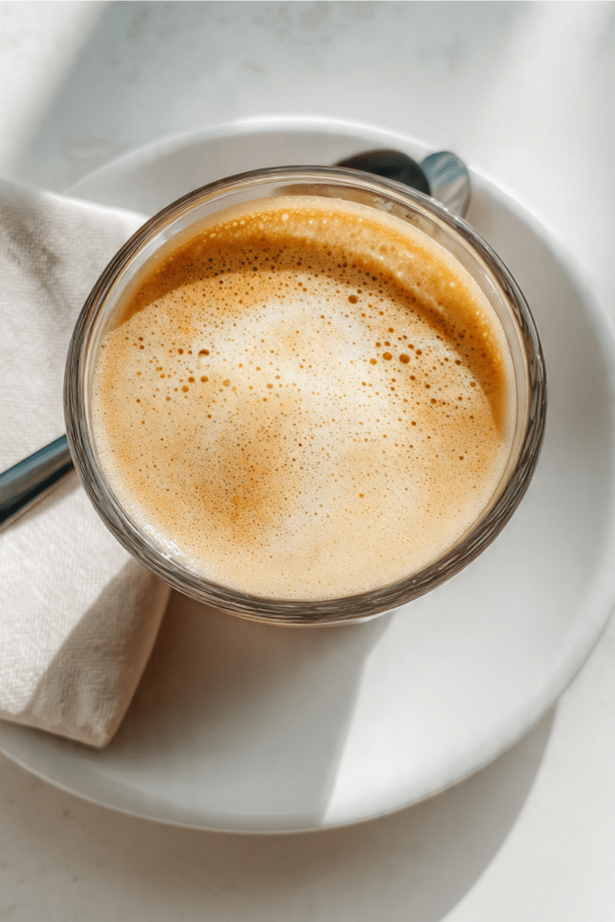 Fluffy Coffee with Dates Syrup