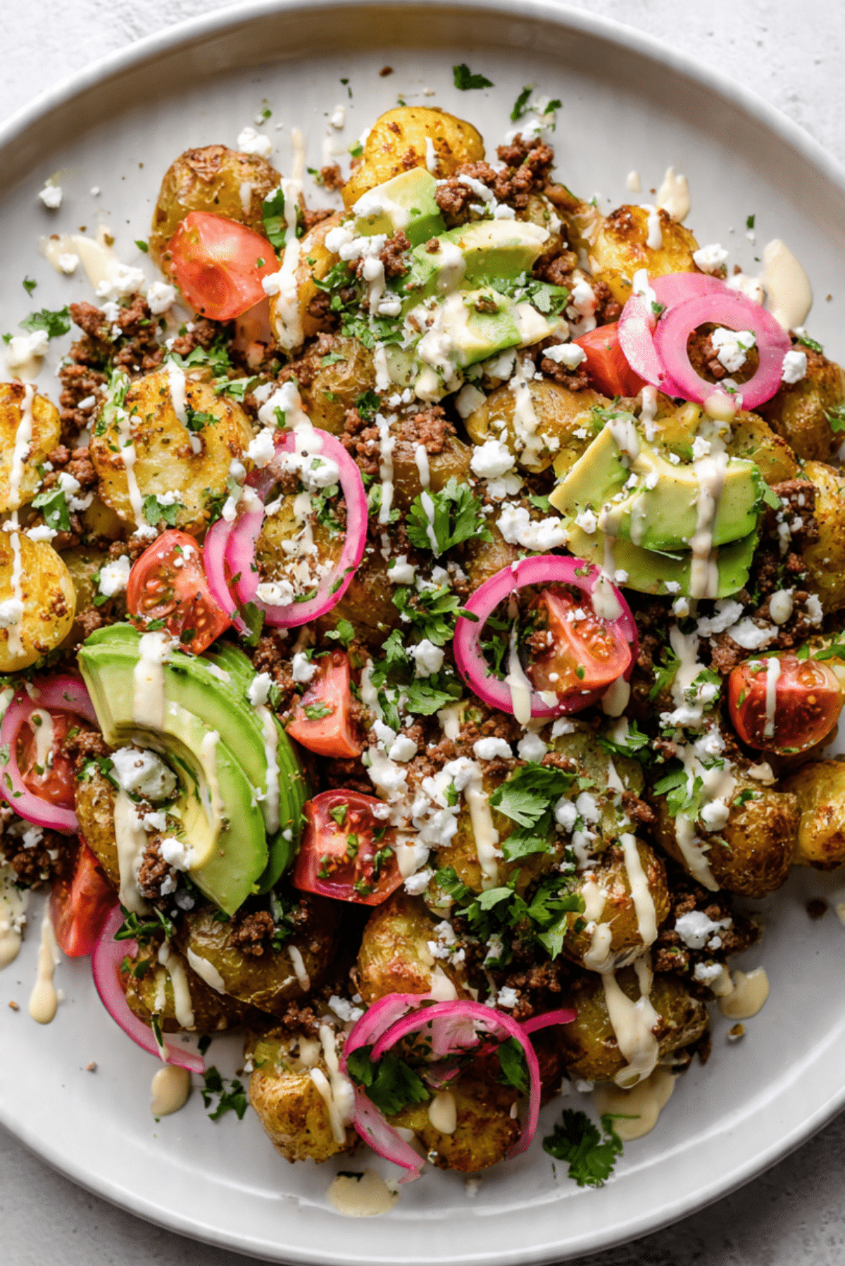 SMASHED POTATO TACO SALAD