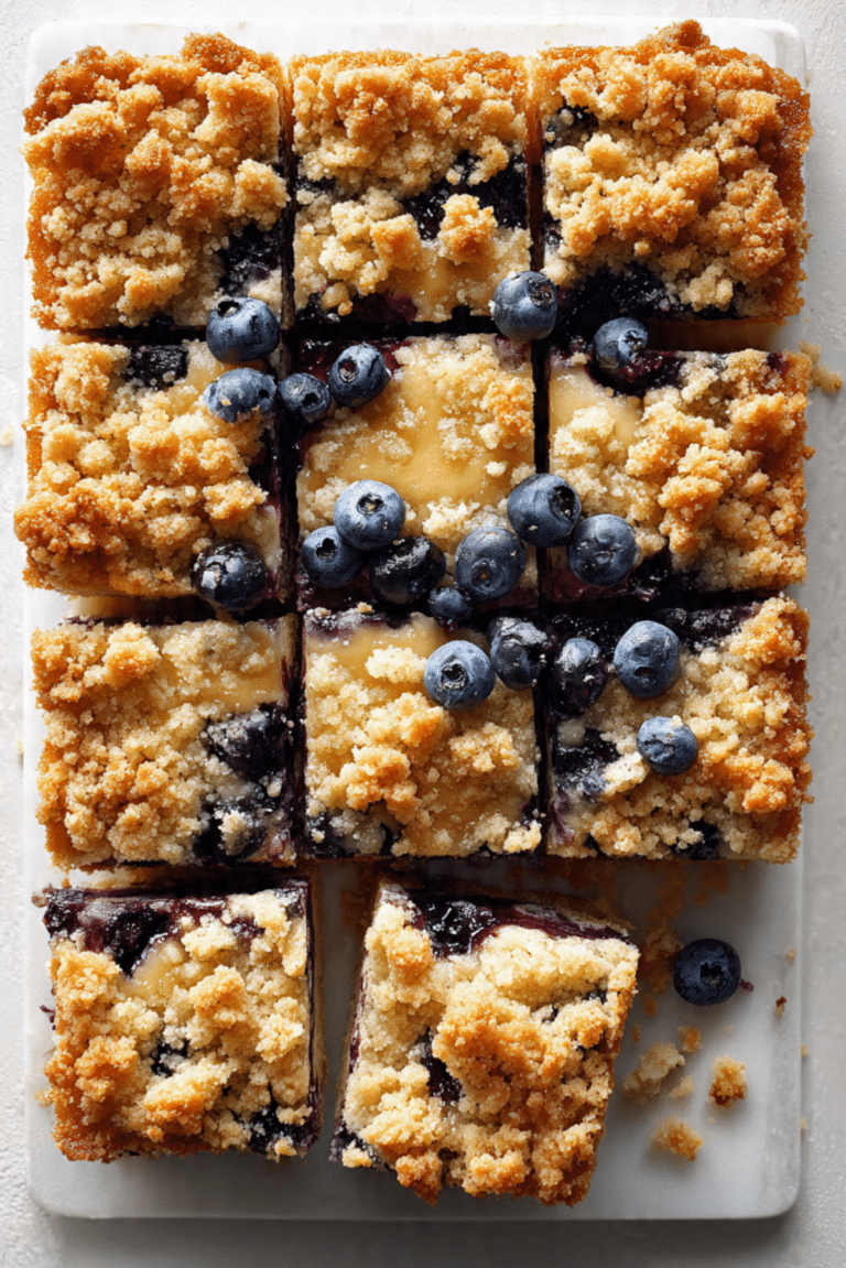 Blueberry coffee cake