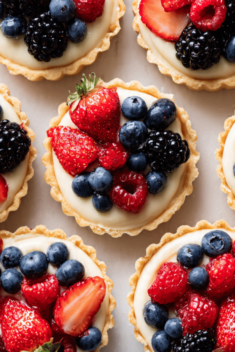 LEMON BERRY ALMOND TARTS
