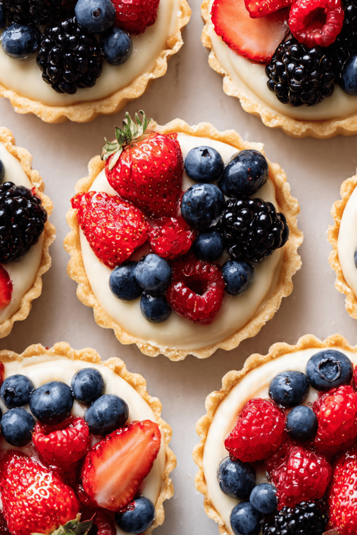 LEMON BERRY ALMOND TARTS