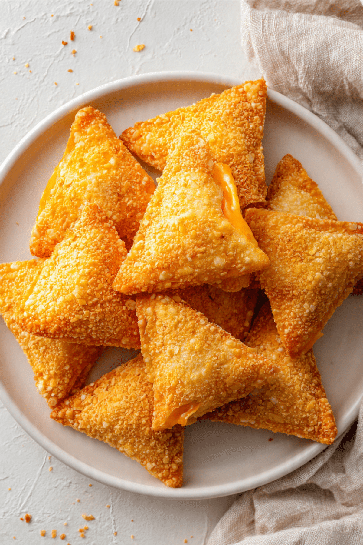 Fried cheese stuffed dorito