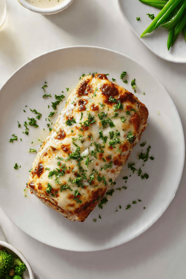 Garlic parm chicken loaf